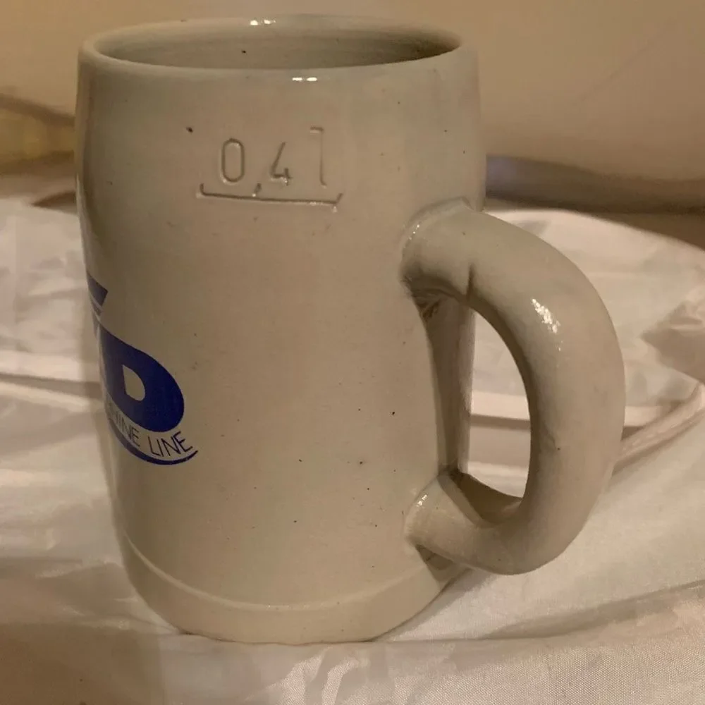 KD German Rhine Line Die Marksburg b. Braunschweig am Rhein .4 Liter Stein